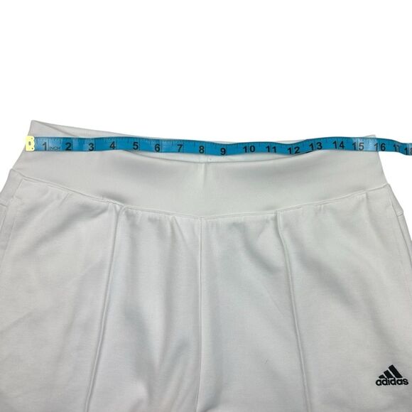Adidas Women's Xpress Flare Wide Leg White Sweat Warm Up Pants Large NWT - Picture 2 of 8